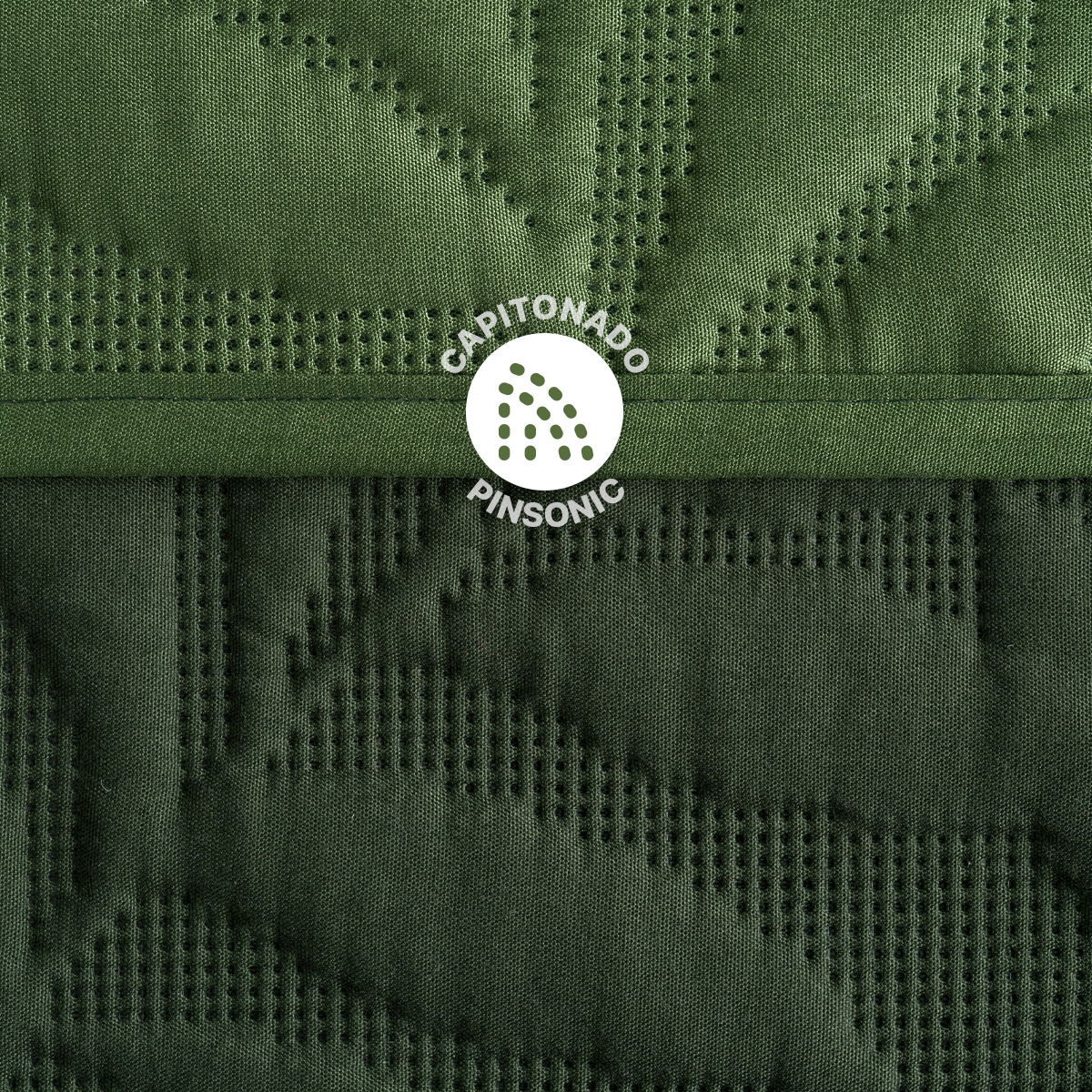 Edredón Ligero Matrimonial Doble Vista con Funda Verde Oscuro - Verde Oliva REAL TEXTIL.