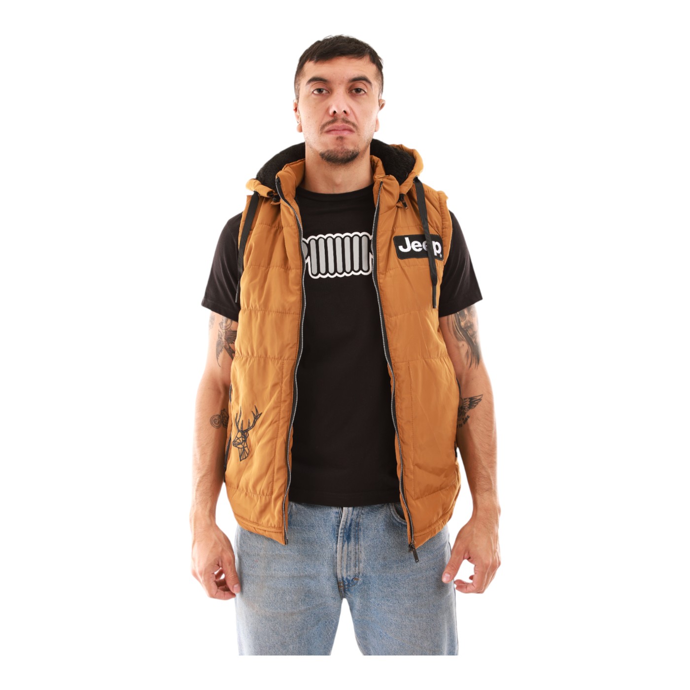 CHALECO JEEP HOMBRE CAMEL JEEP JEEPVS02