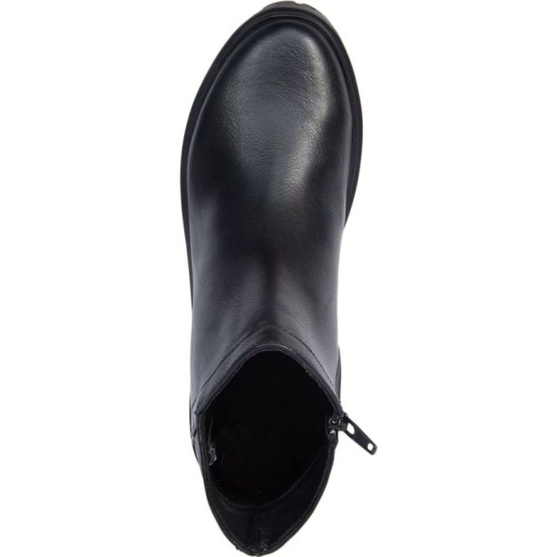 Botín para mujer, con acabado napa y suela track, color negro, marca Tierra Bendita 1179269