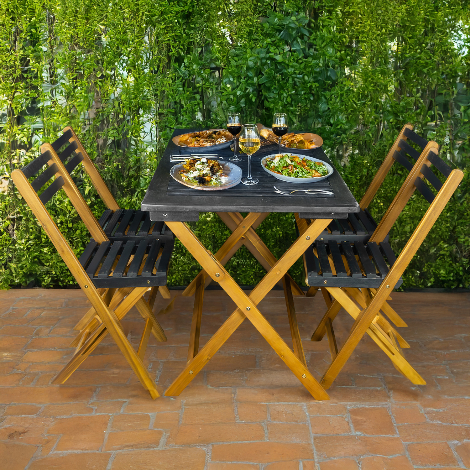 Bistro de Jardín Moderno Práctico 5 pzas Bossa Cody