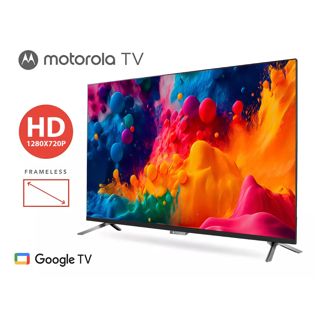 Smart TV de 32" Motorola 2024 MOT32HLE11 con pantalla DLED HD