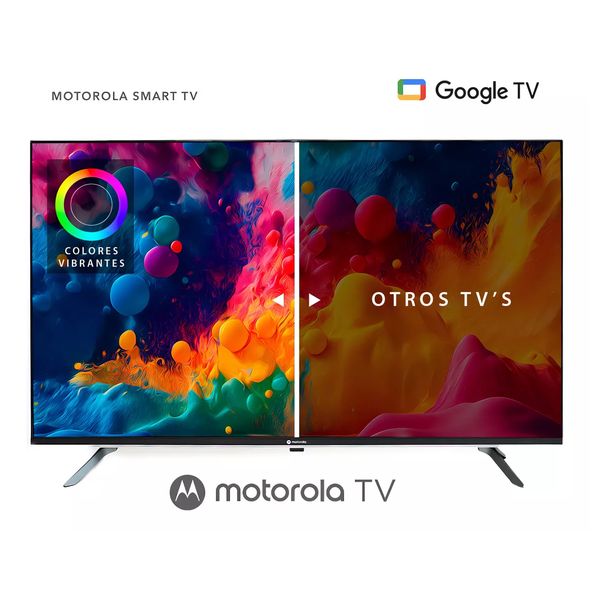 Smart TV de 32" Motorola 2024 MOT32HLE11 con pantalla DLED HD