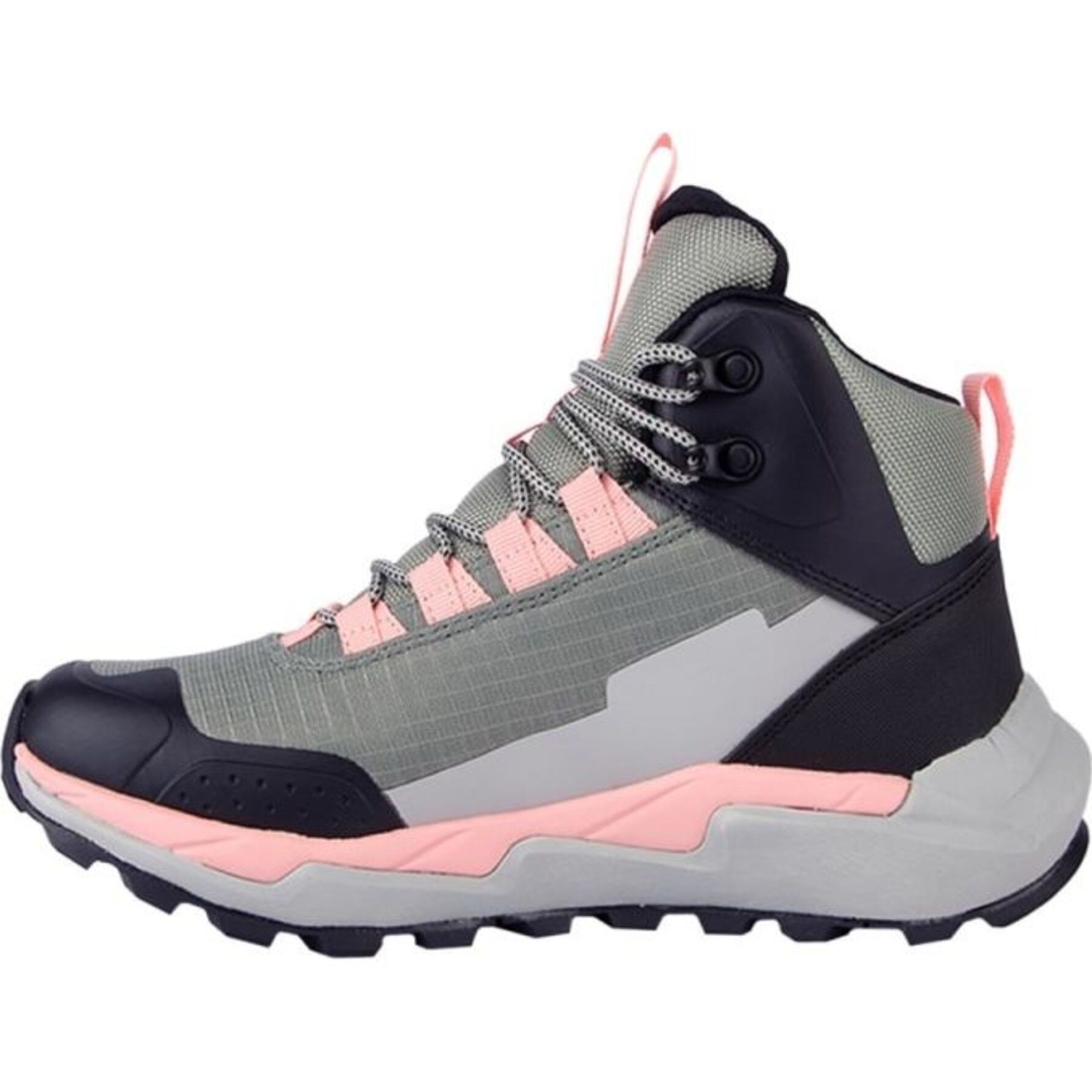 Bota para mujer, tipo hiker, con suela tipo track, color gris, con agujetas, marca K-Swiss 1190124