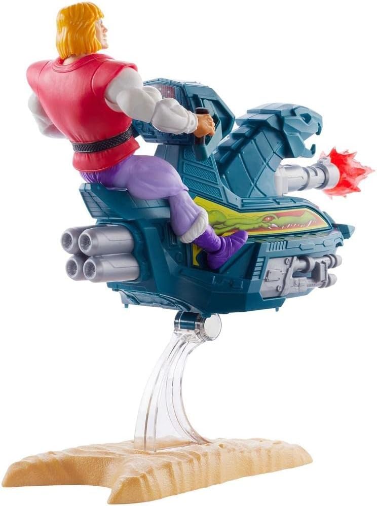 Vehículo Jet Sled Masters of the Universe con Figura de Acción Exclusiva Príncipe Adam MATTEL MOTU
