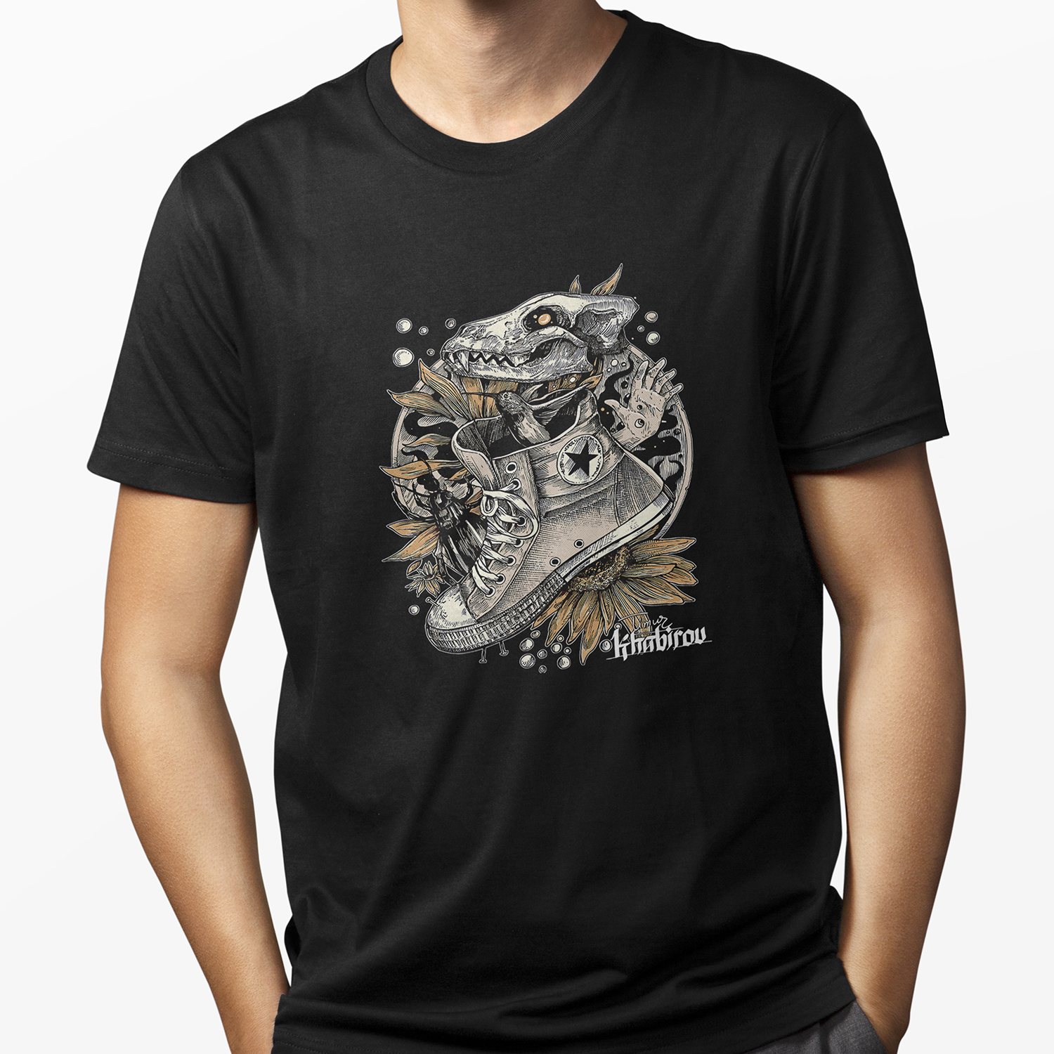 Playera Calavera Vintage Sneaker para hombre casual XOLO
