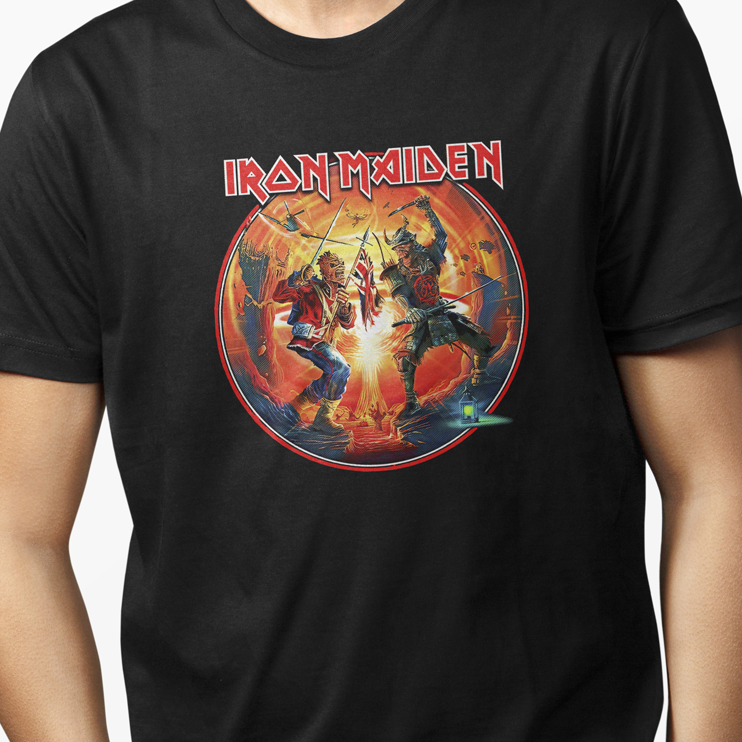 Playera Iron Maiden Duel Banda Metal para hombre casual XOLO