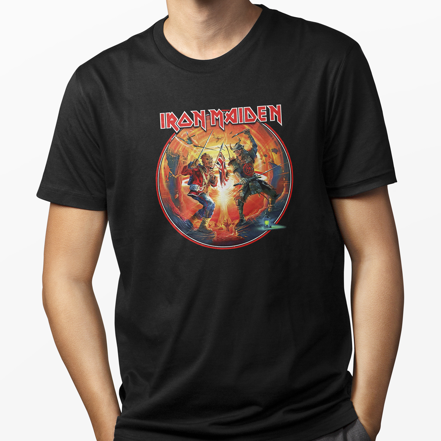 Playera Iron Maiden Duel Banda Metal para hombre casual XOLO
