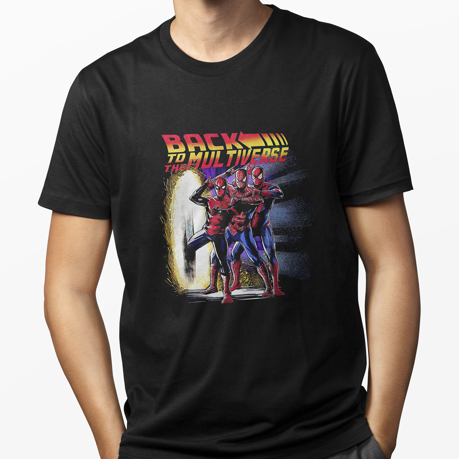 Playera para hombre Back to the Multiverse Spider-Man XOLO 