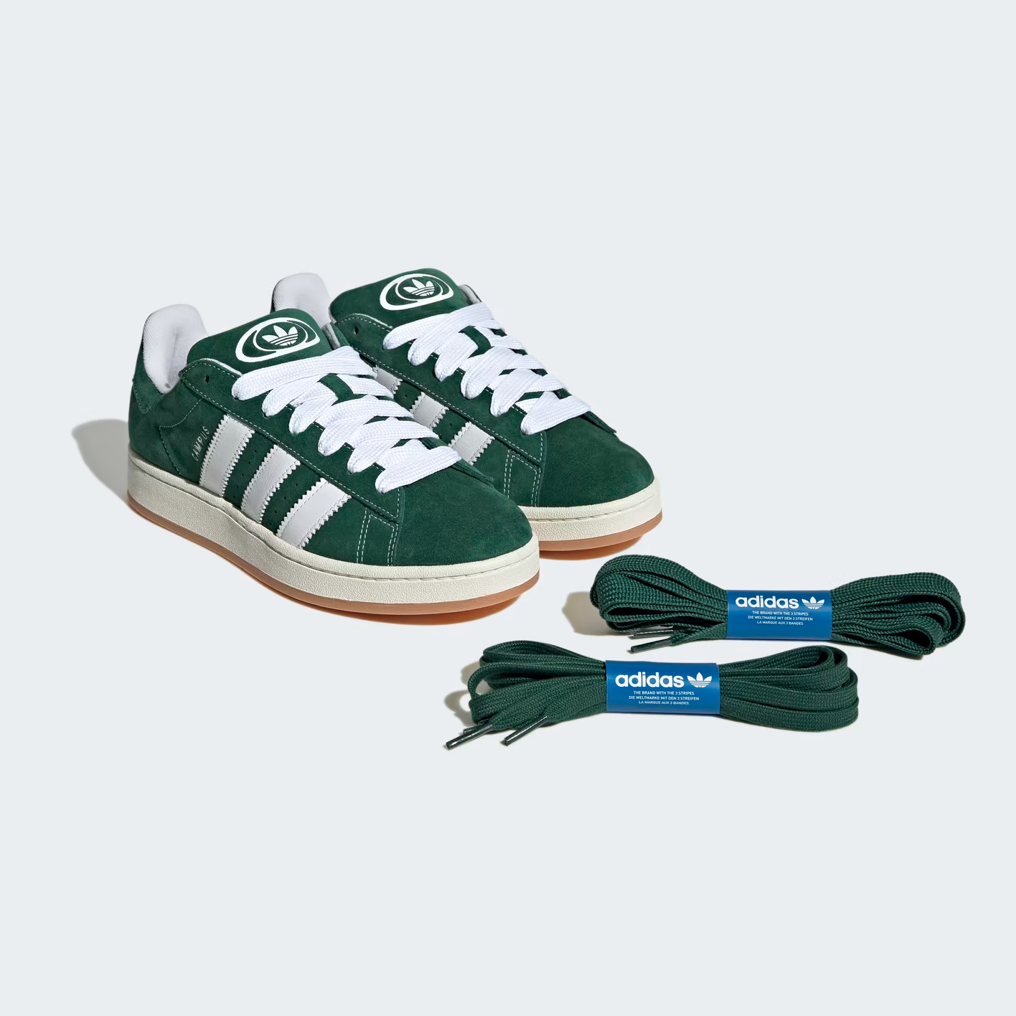 Tenis Adidas Campus Green H03472 Gamuza - Original 