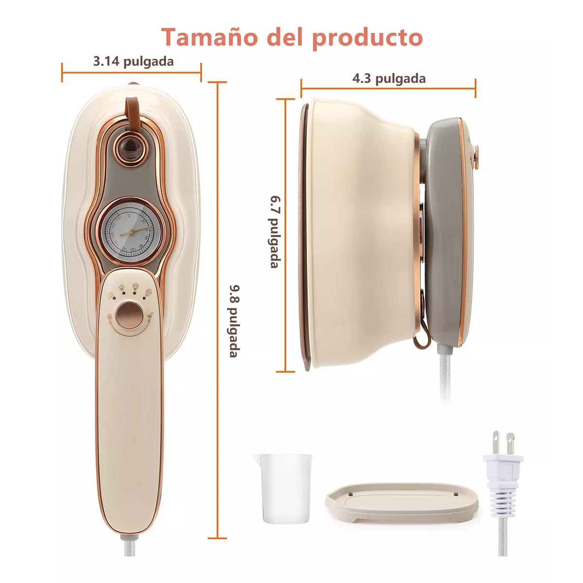 Plancha De Vapor Portátil Para Ropa Doble Uso Seco Y Húmedo