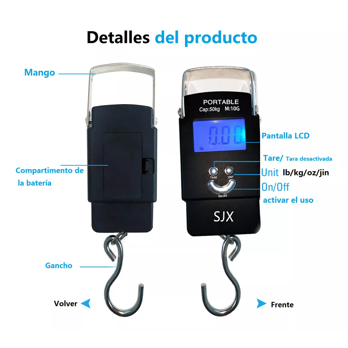 Báscula Digital De Equipaje Con Gancho, Básculas Para Maleta