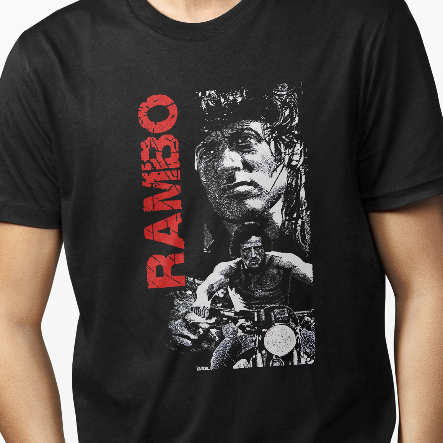 Playera para hombre Rambo Retro Style XOLO