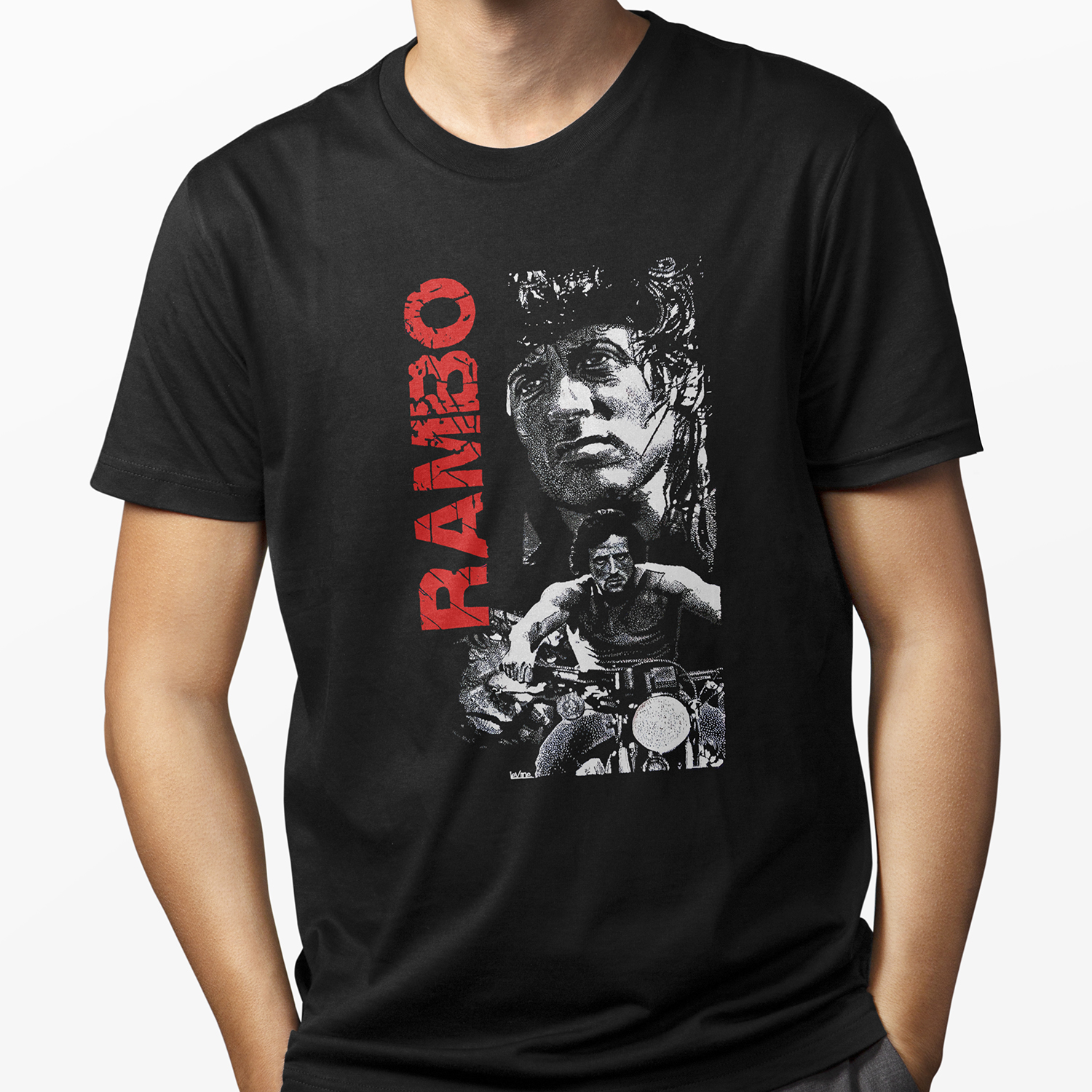 Playera para hombre Rambo Retro Style XOLO