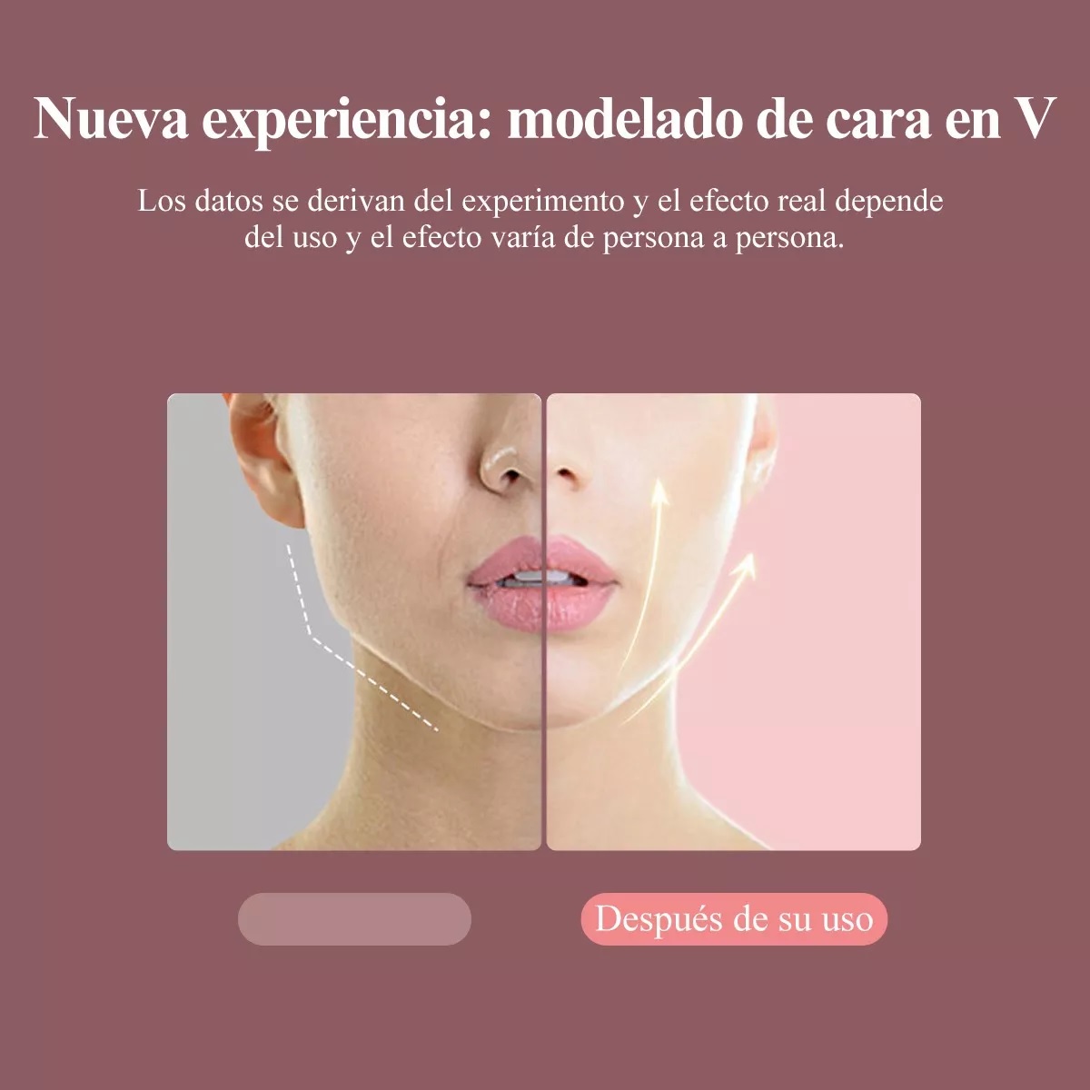 Reductora De Papada Ems Masajeador Facial Led Anti Arrugas