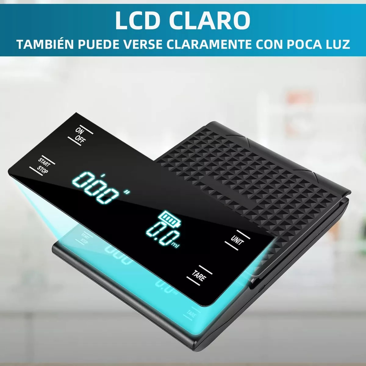 Báscula Digital De Cocina Con Función Temporizada 0.1g/5kg Negro