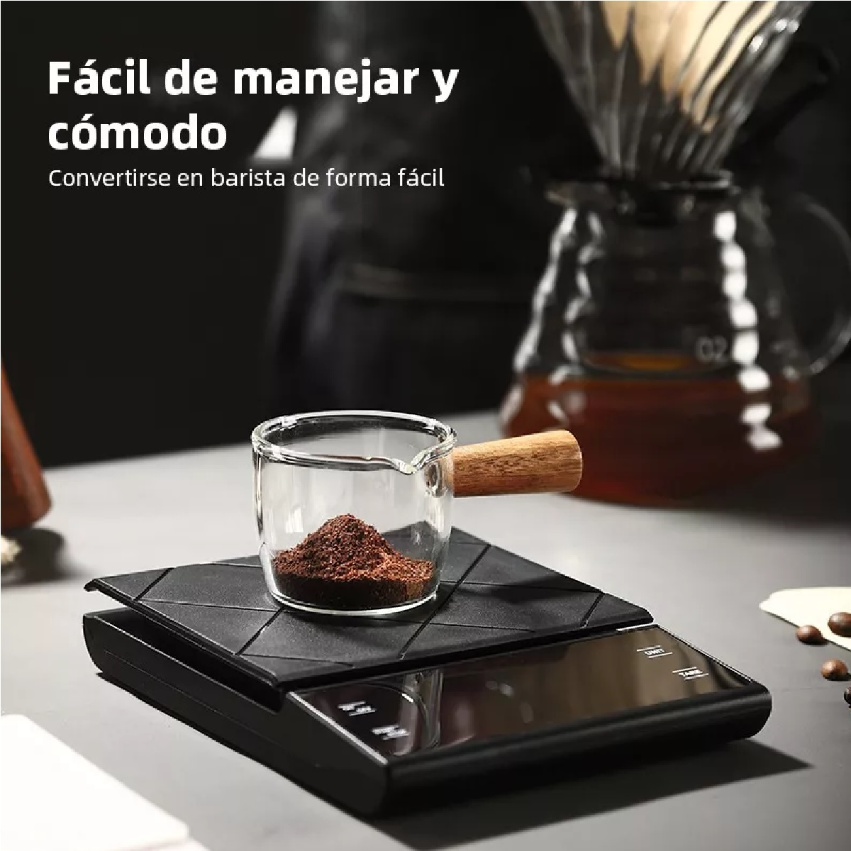 Báscula Digital De Cocina Con Función Temporizada 0.1g/5kg Negro