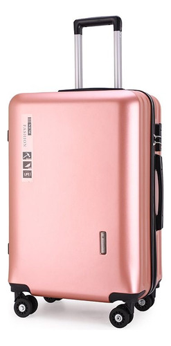 Quanna Maleta Equipaje Ligero 24in Con Candado De Seguridad Mano De Viaje Moda Doble Fila 4 Ruedas 360° Impermeable Y Antirrobo Resistentes Al Desgaste Y Silenciosas Oro Rosa