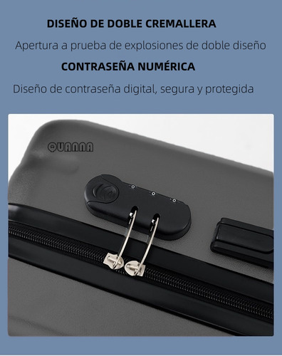 Quanna Maleta Equipaje Ligero 24in Con Candado De Seguridad Mano De Viaje Moda Doble Fila 4 Ruedas 360° Impermeable Y Antirrobo Resistentes Al Desgaste Y Silenciosas Oro Rosa