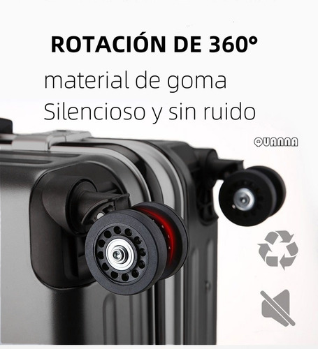 Quanna Maleta Equipaje Ligero 24in Con Candado De Seguridad Mano De Viaje Moda Doble Fila 4 Ruedas 360° Impermeable Y Antirrobo Resistentes Al Desgaste Y Silenciosas Oro Rosa