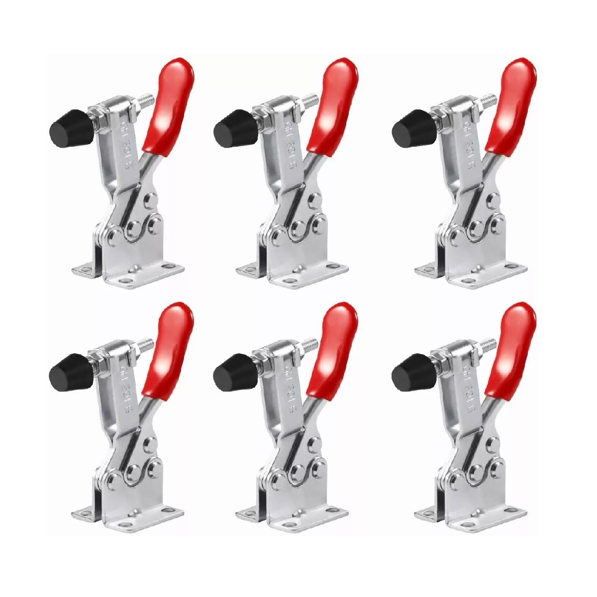 6 Pcs Toggle Clamp Palanca De Sujecion 90kg Uso Rudo