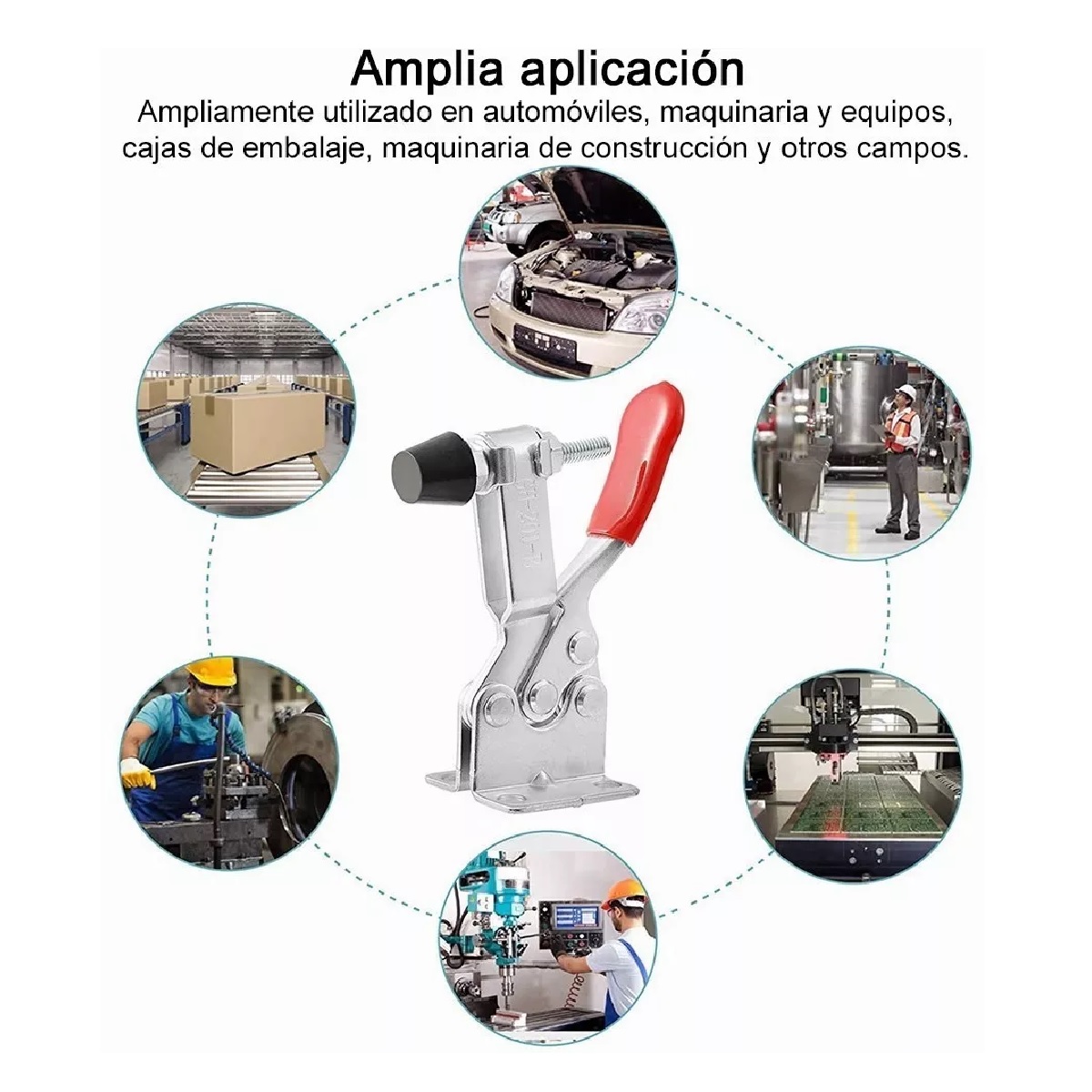 6 Pcs Toggle Clamp Palanca De Sujecion 90kg Uso Rudo