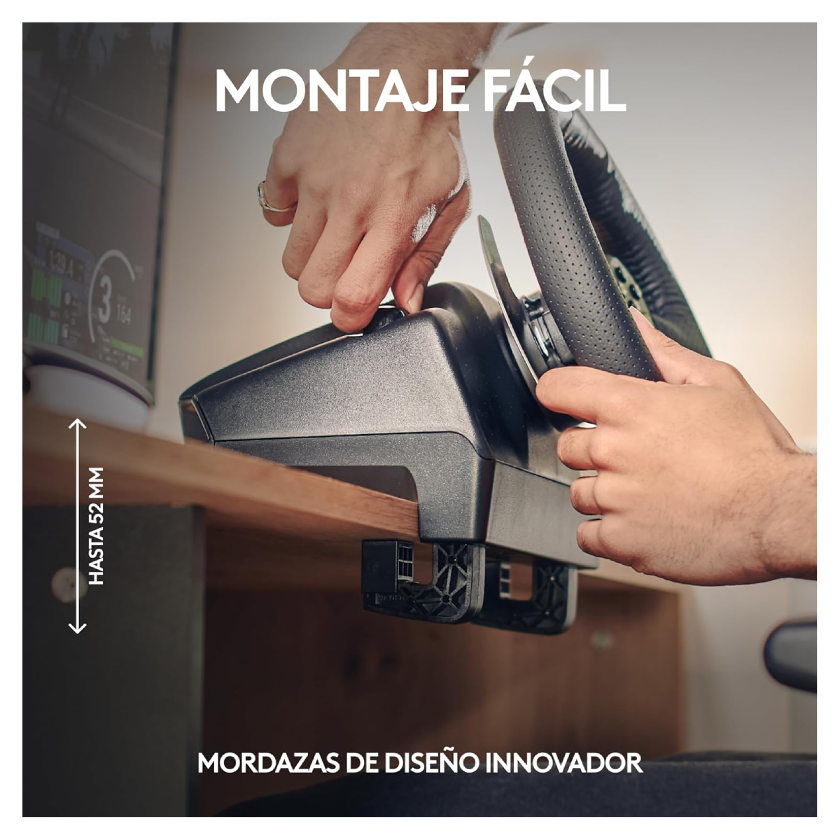 Logitech G920 Driving Force Volante de Carreras y Pedales Ajustables para Xbox Series X|S, Xbox One, PC, Color Negro