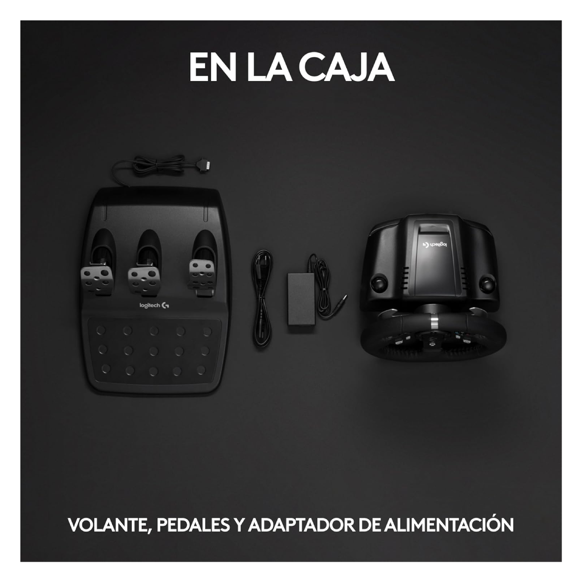 Logitech G920 Driving Force Volante de Carreras y Pedales Ajustables para Xbox Series X|S, Xbox One, PC, Color Negro