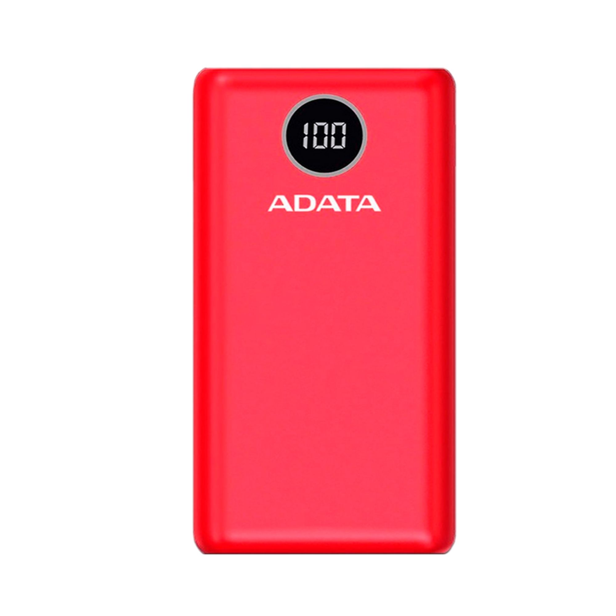 Batería Portátil Adata P20000QCD de 20,000 mAh, USB-A, USB-C, Rojo
