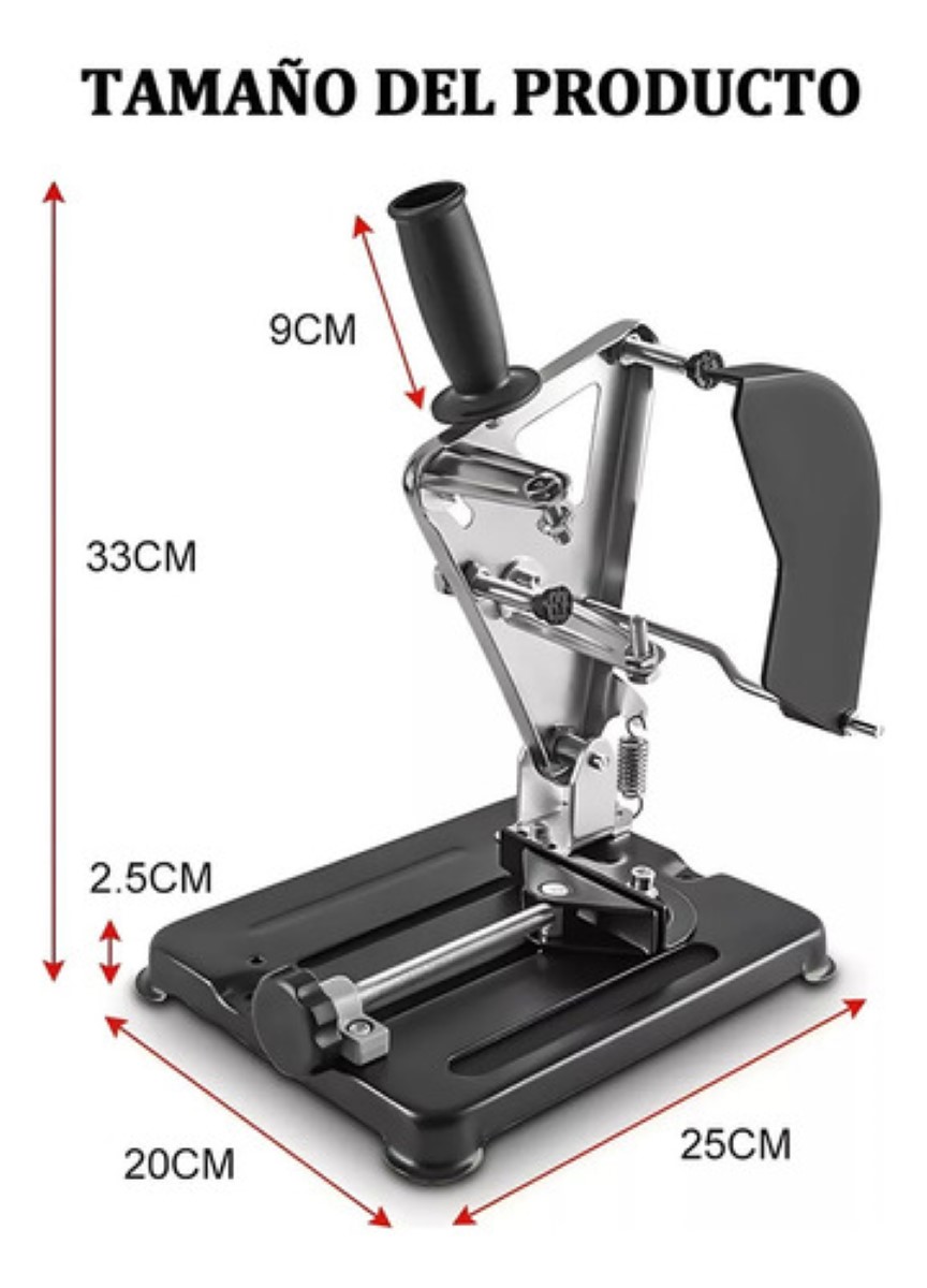 Soporte Para Esmeril Angular Ajustable Base De La Herramient negro