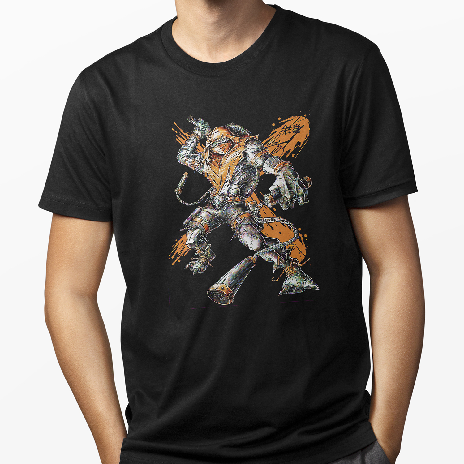 Playera para hombre Miguel Ángel Guerrero Tortugas Ninja XOLO