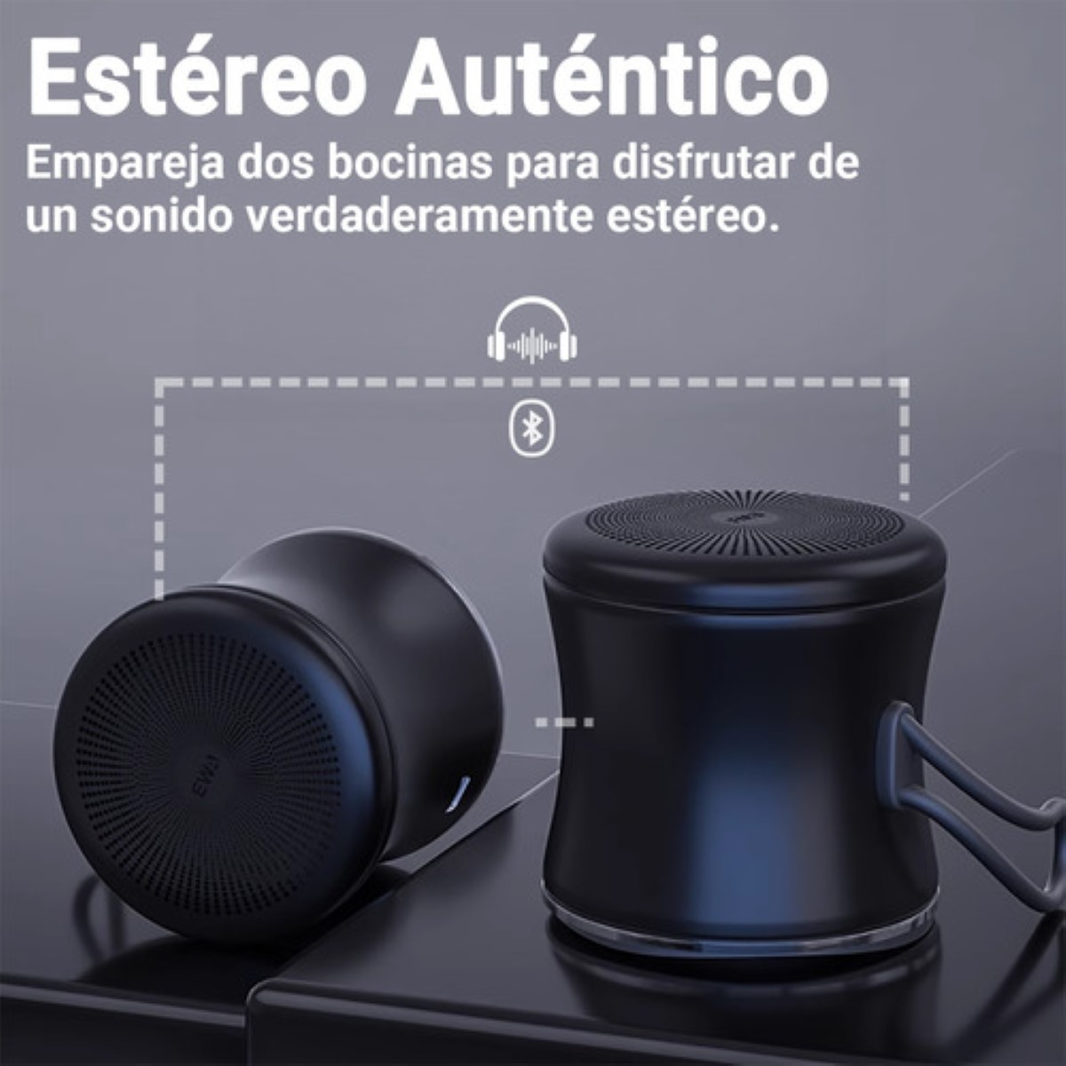 Bocina Bluetooth Mini Inalámbrica Portátil Impermeable plata