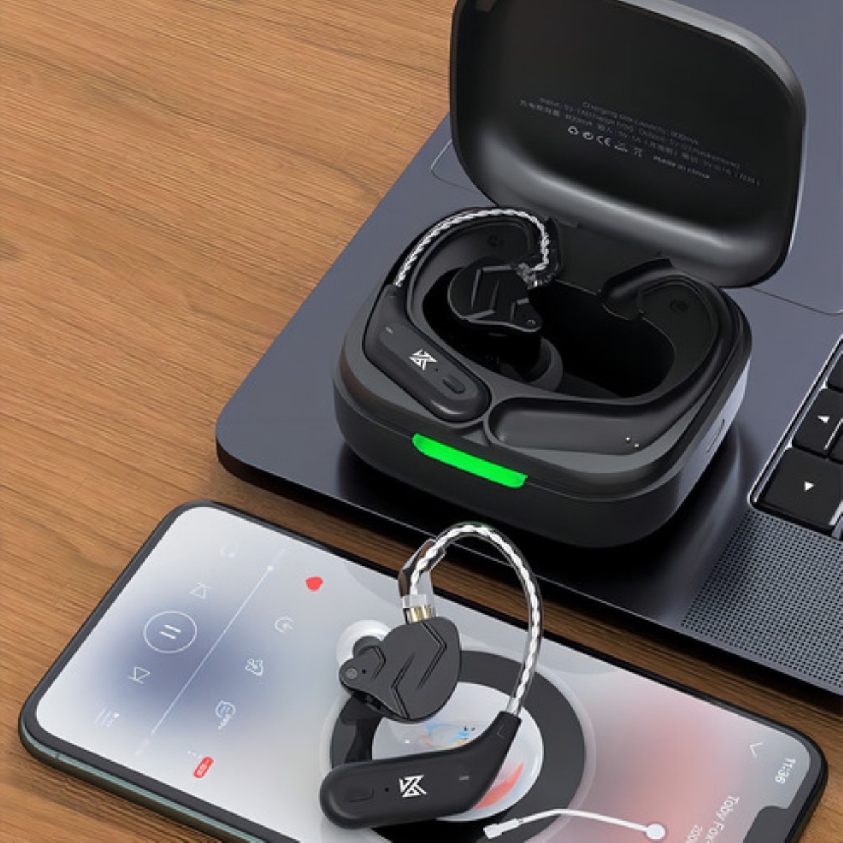 Módulo Bluetooth Kz Az09 para audífonos KZ Tipo C negro
