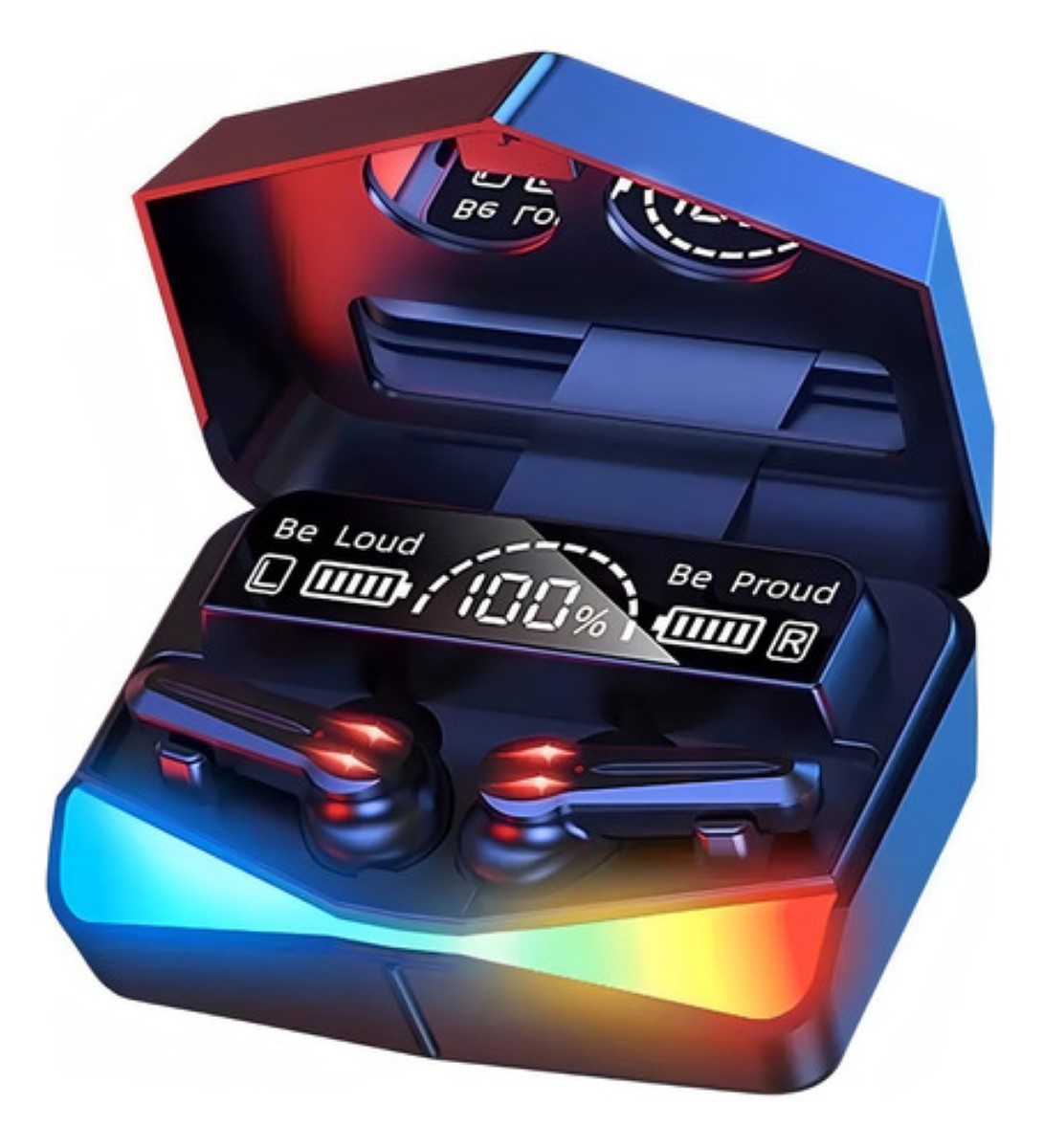 Audífonos Inalámbricos M28 Tws Bluetooth 5.1 Reducción Ruido Color Negro