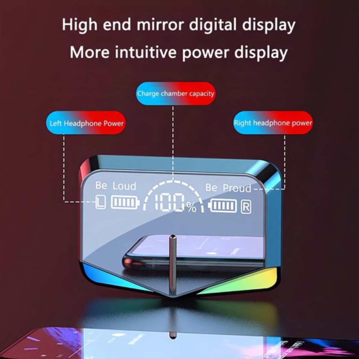 Audífonos Inalámbricos M28 Tws Bluetooth 5.1 Reducción Ruido Color Negro