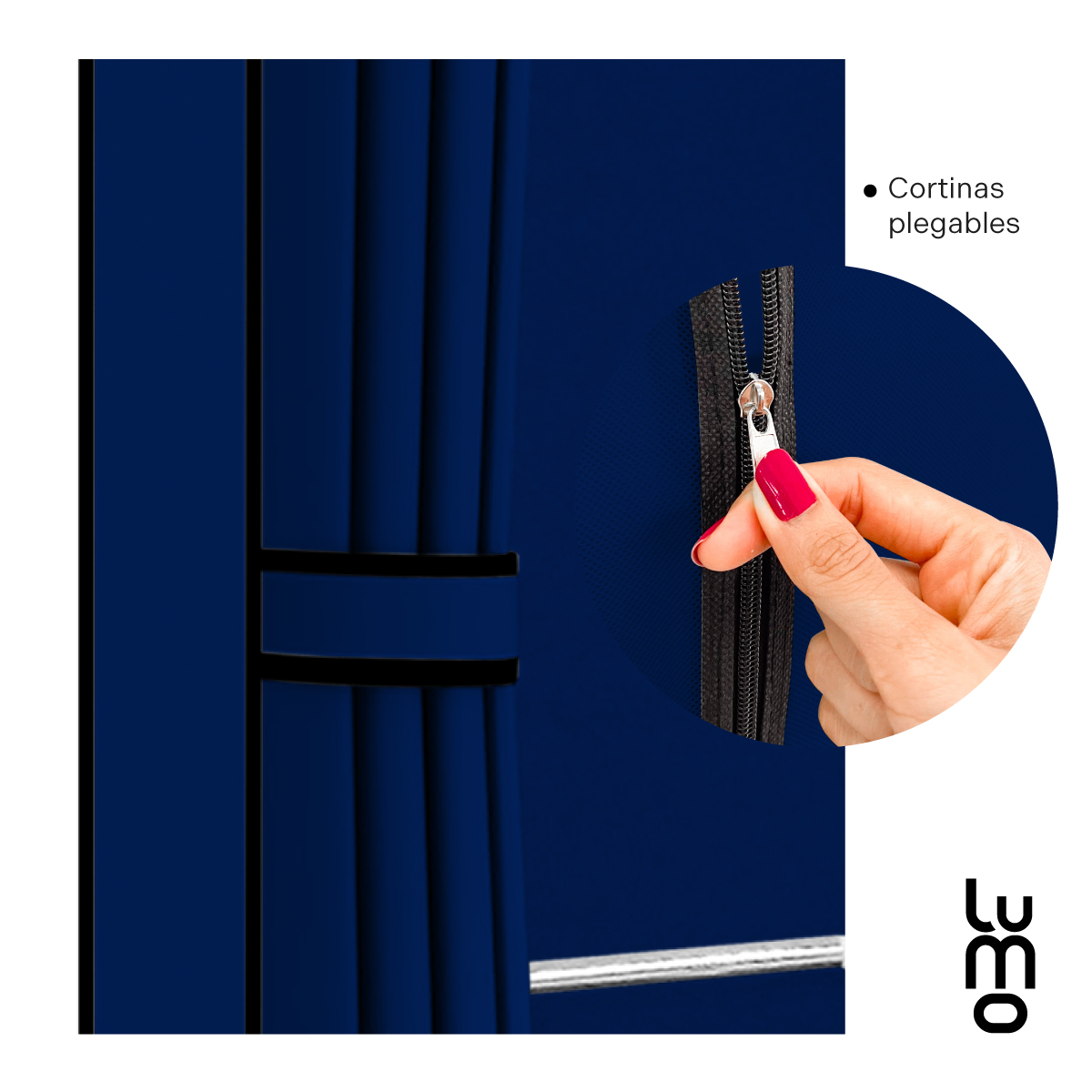 165cm Closet Grande Ropero armario reforzado Portatil Azul