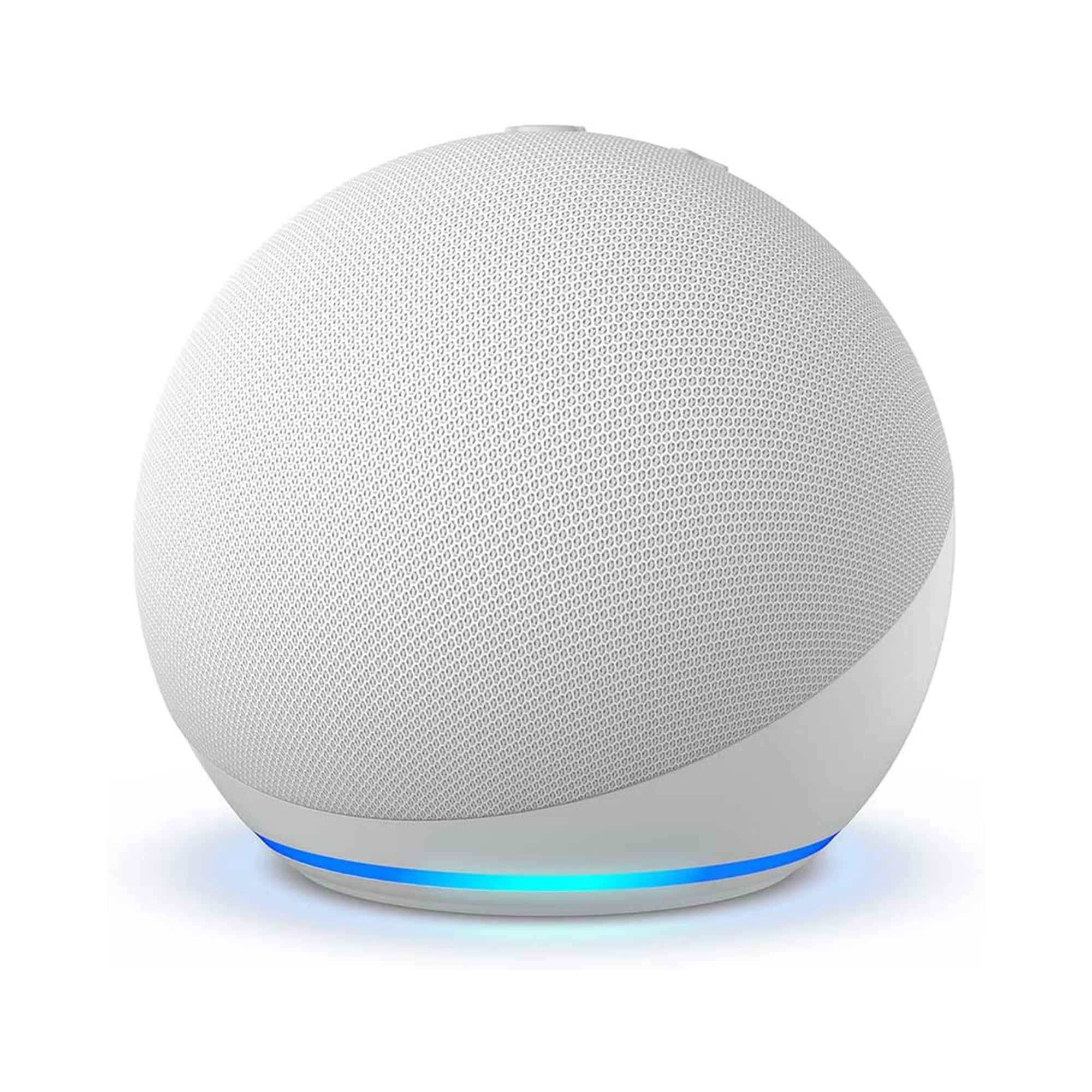 Amazon Echo Dot 5th Gen con asistente virtual Alexa, Glacier White.