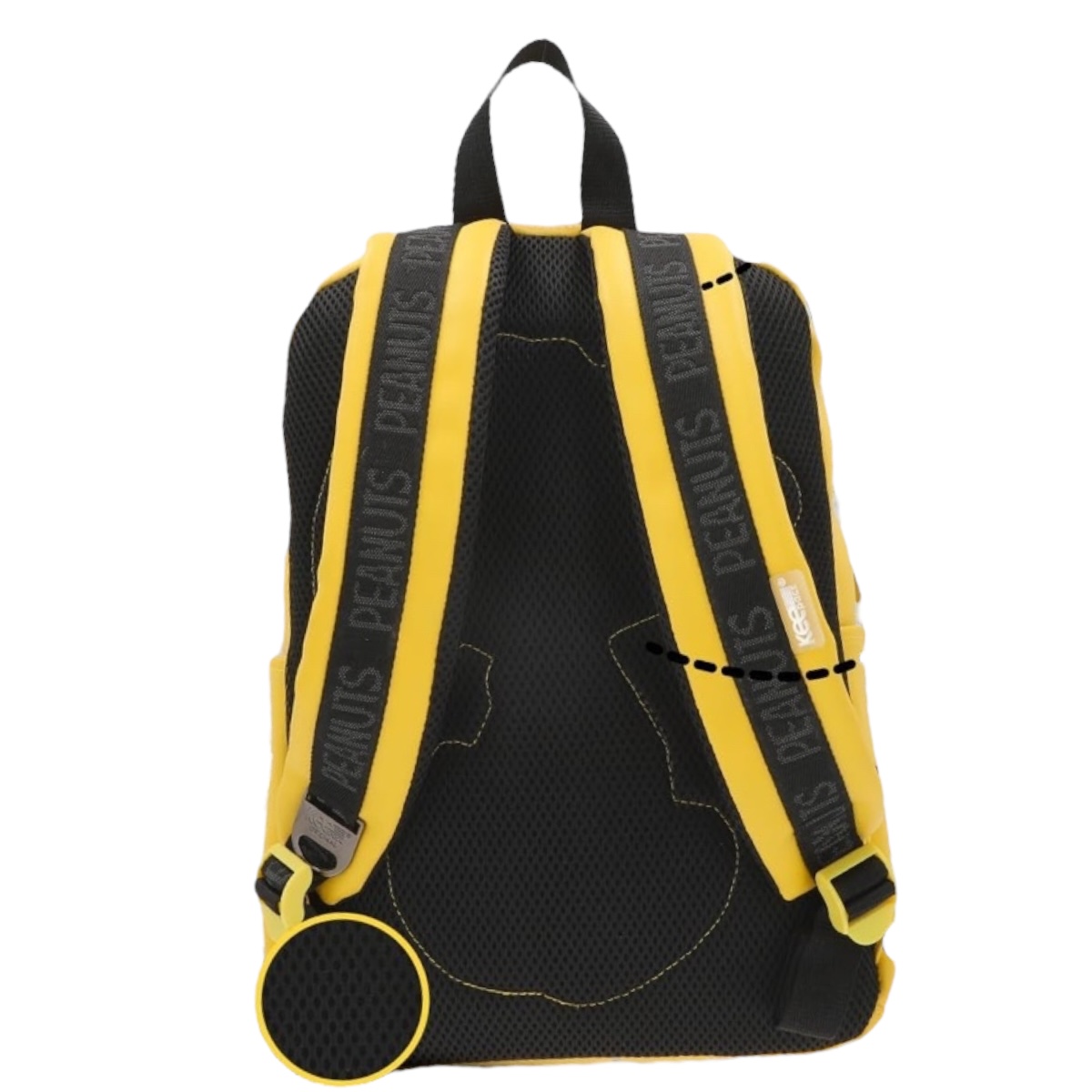Mochila Mini Snoopy Edicion Limitada Woodstock  Color Amarillo Diseño De La Tela Lisa