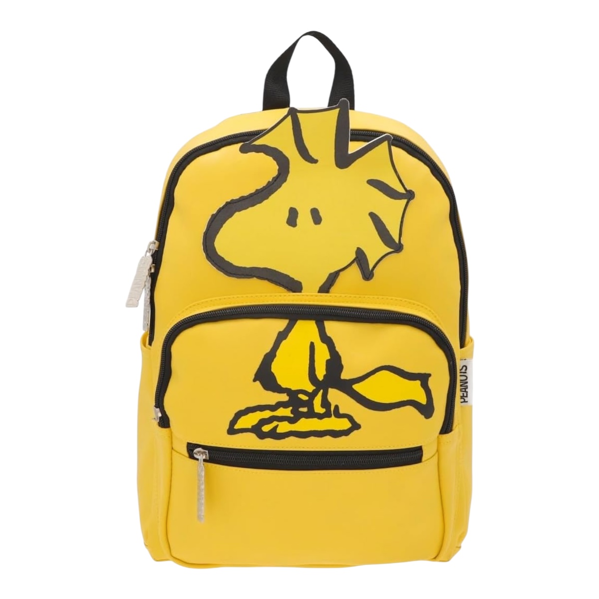 Mochila Mini Snoopy Edicion Limitada Woodstock  Color Amarillo Diseño De La Tela Lisa