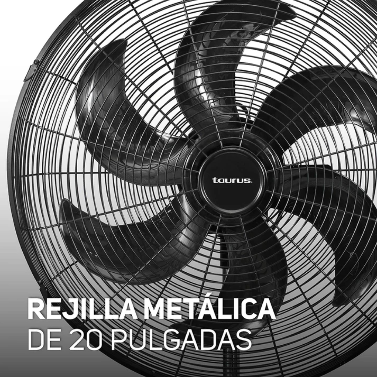 VENTILADOR TAURUS AIR FORCE 20" REJA METÁLICA 3 VEL ORT F6