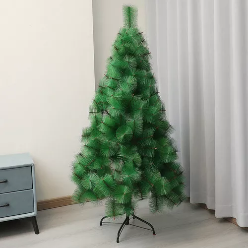 Árbol de Navidad Pino de Navidad Artificial Agujas de Pino Color Verde Denso Frondoso 2.10 m y 360 Ramas