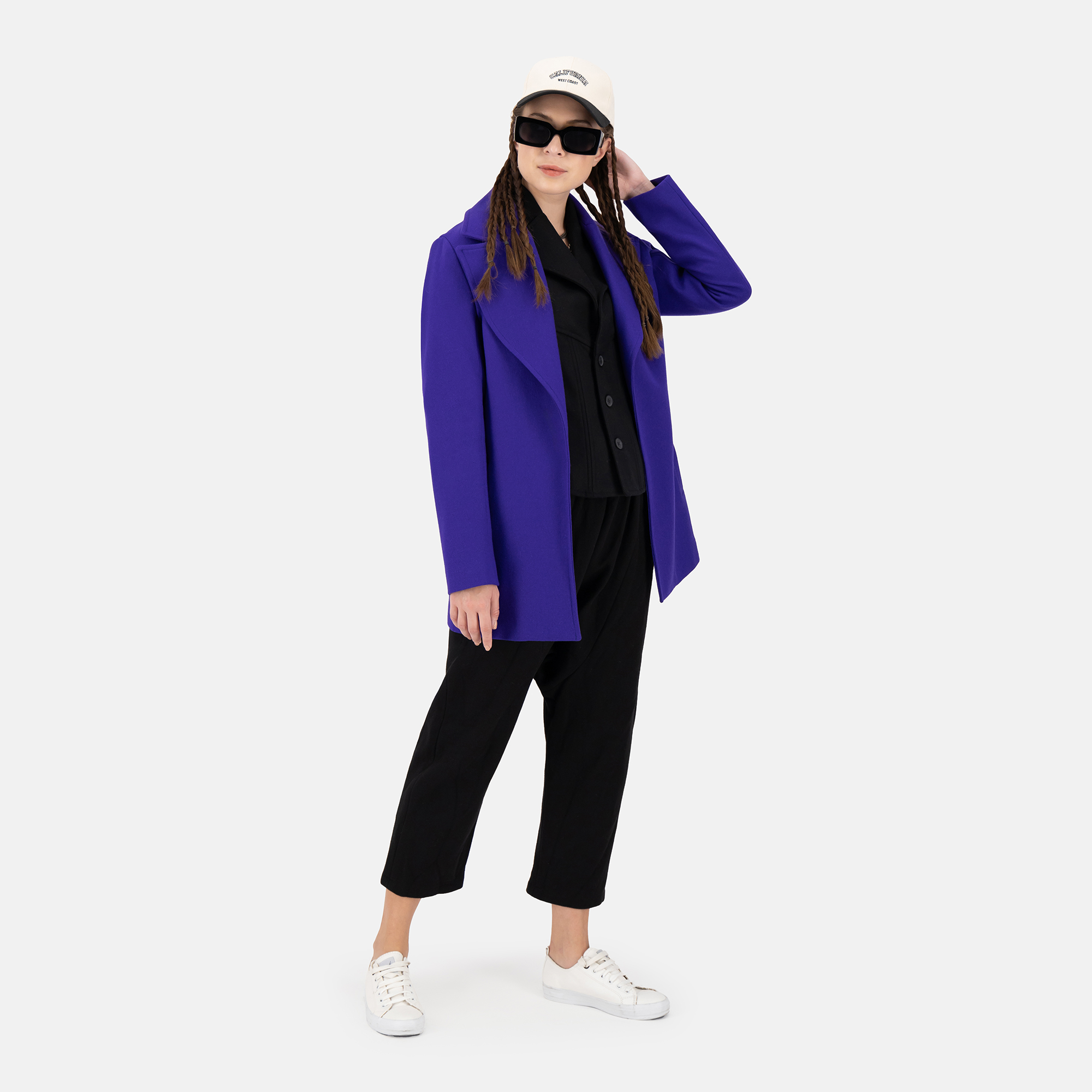 Blazer Merkaba morado eléctrico Lana