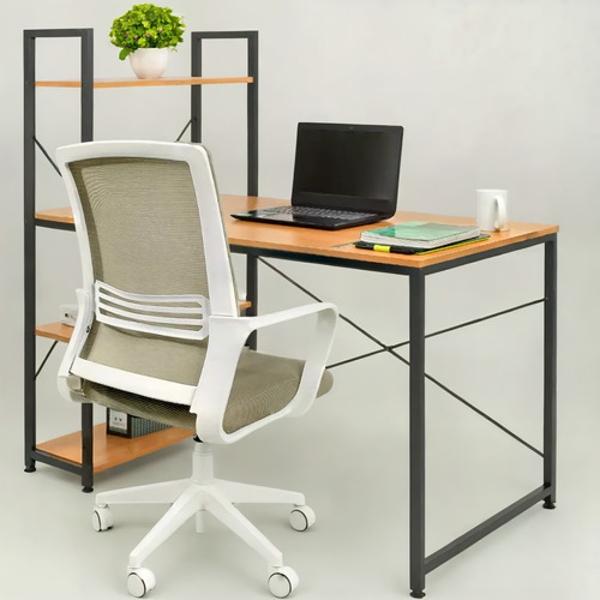 Set Home Office: 1 Escritorio Minimalista 1 Silla Ergonómica