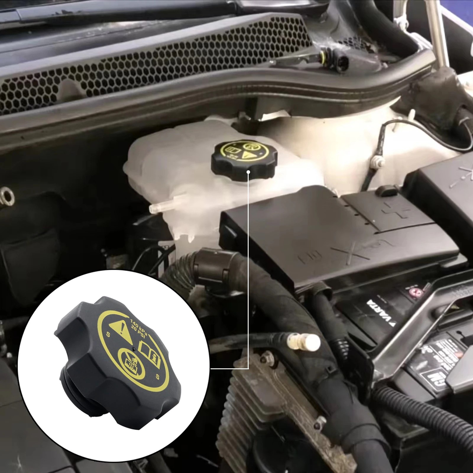 Tapon Tapa tanque anticongelante agua coche Sonic Cruze Spark Trax Astra deposito camioneta auto