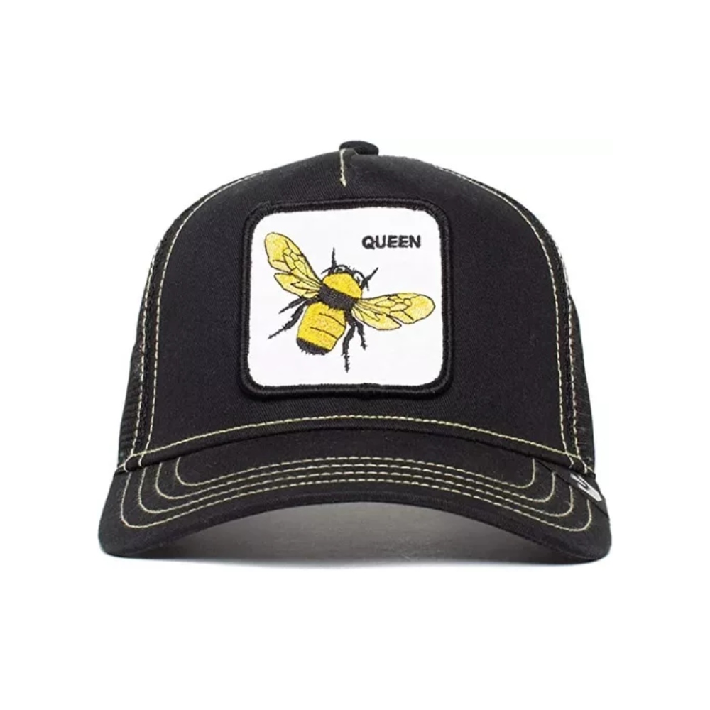 Gorra Goorin Bros Queen Negro Linea Blanca Unisex 1010391