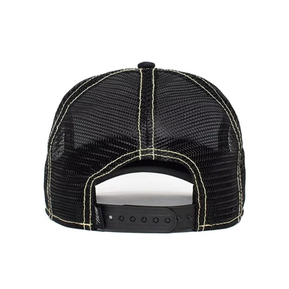 Gorra Goorin Bros Queen Negro Linea Blanca Unisex 1010391