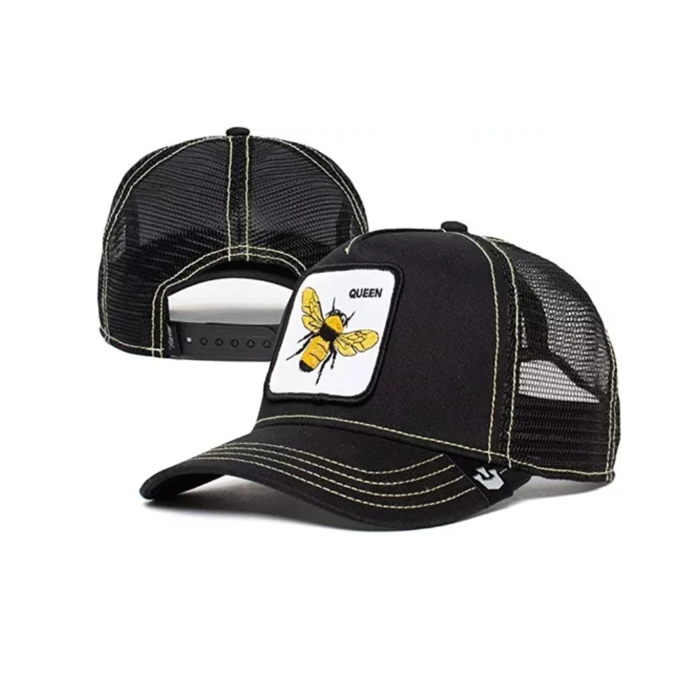 Gorra Goorin Bros Queen Negro Linea Blanca Unisex 1010391