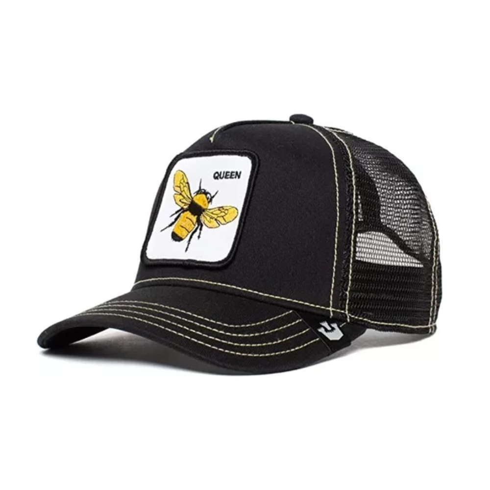 Gorra Goorin Bros Queen Negro Linea Blanca Unisex 1010391