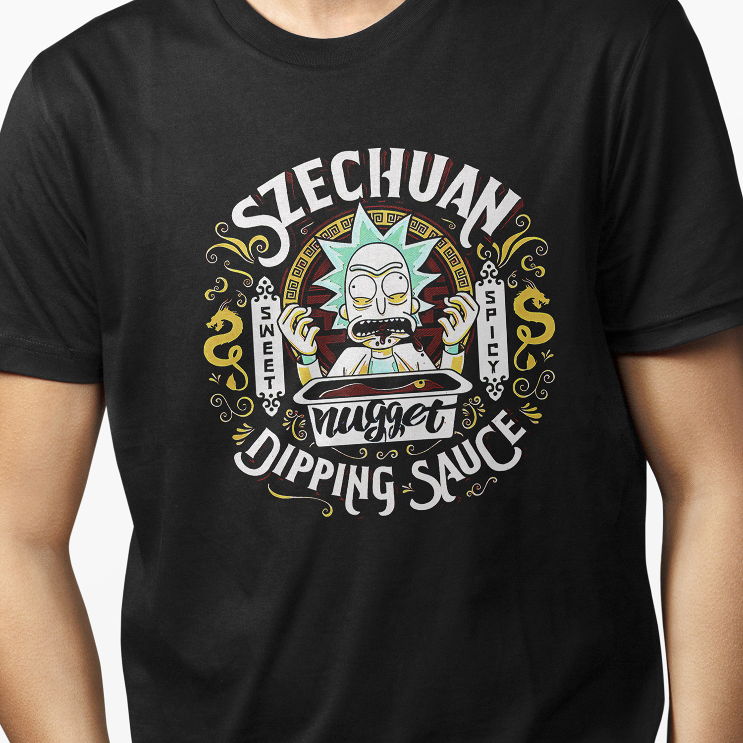 Playera para hombre Rick y su Salsa Szechuan Serie Tv XOLO