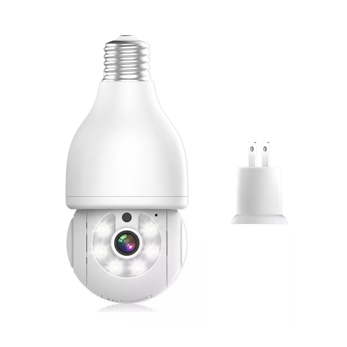 Foco Con Camara De Seguridad Wifi, 2mp Camara