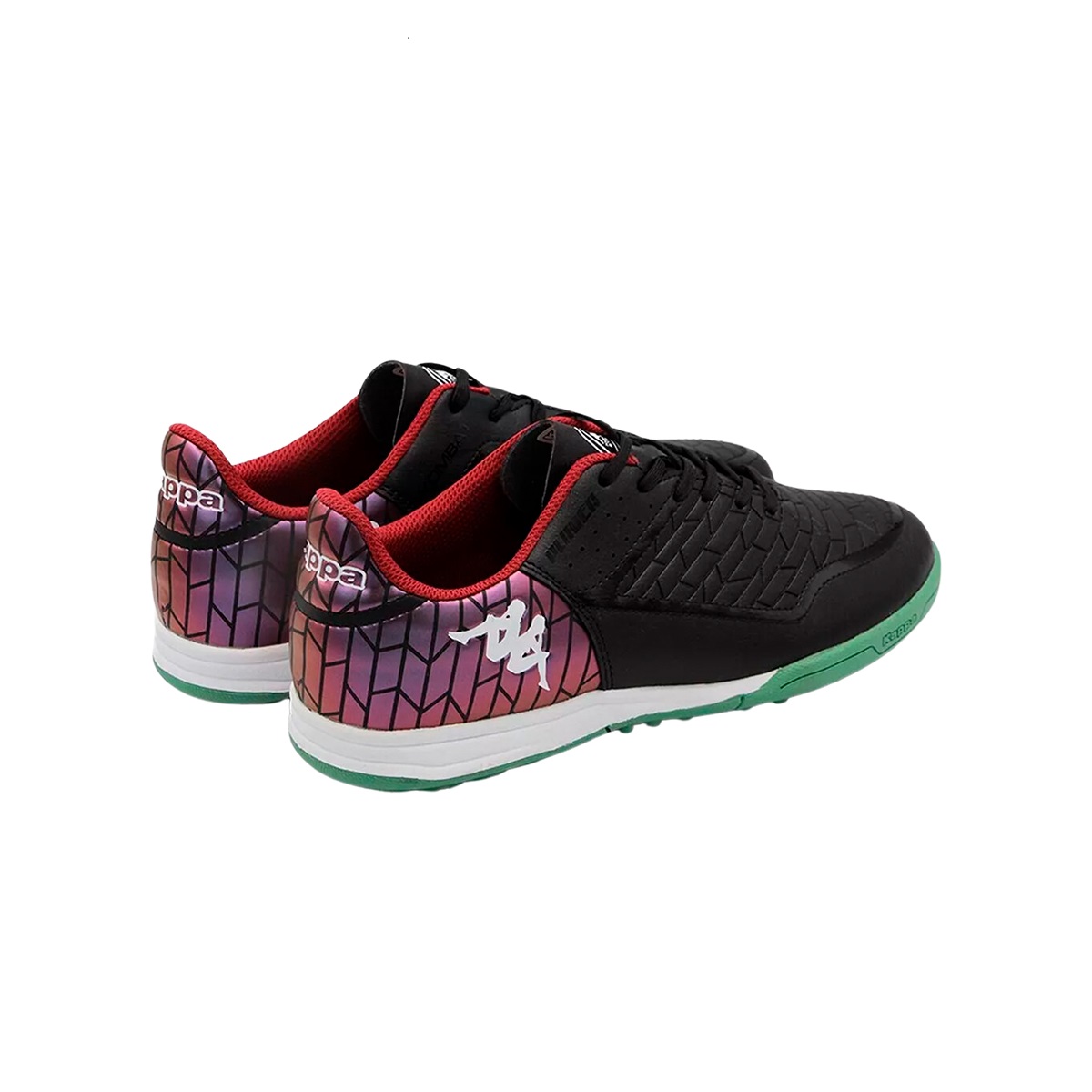 Tenis Multitaco Kappa Kombat Player TF Fútbol Rápido Negro - Verde